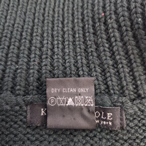 Vintage Kenneth Cole Merino Wool Sleeveless Turtleneck Forest Green Size Medium - Picture 9 of 13